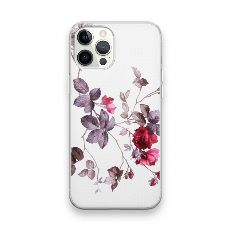 Mooie bloemen: iPhone 12 Pro Max Transparant Hoesje