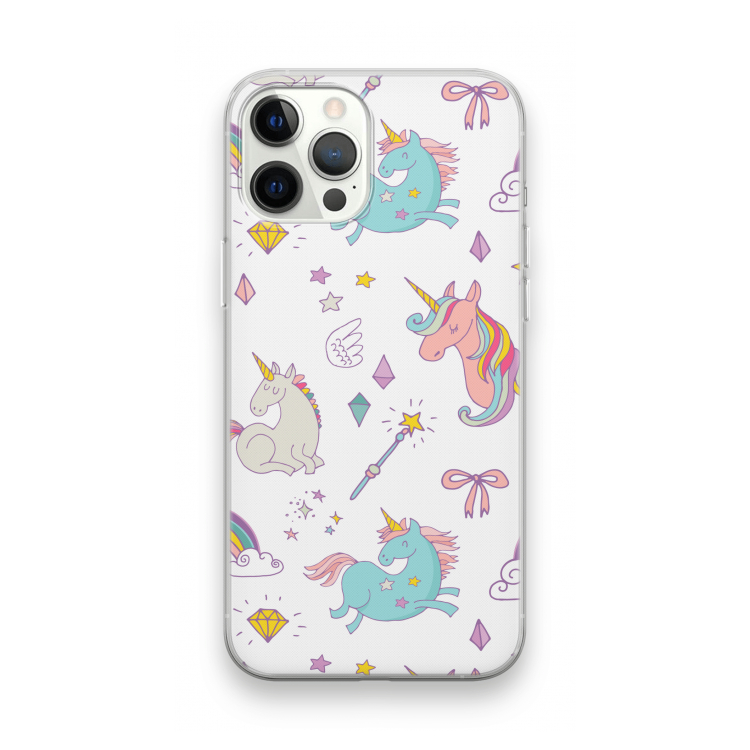 Fantasiewereld: iPhone 12 Pro Max Transparant Hoesje
