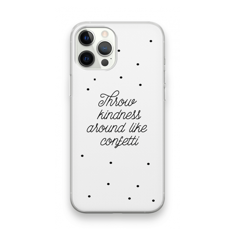 Confetti: iPhone 12 Pro Max Transparant Hoesje