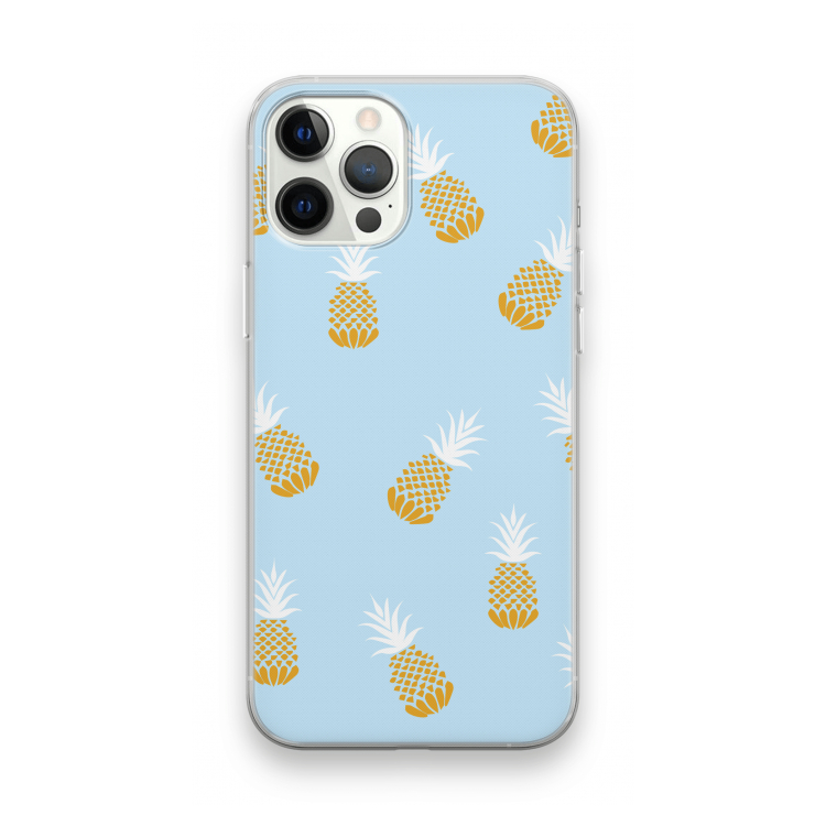 Ananasjes: iPhone 12 Pro Max Transparant Hoesje