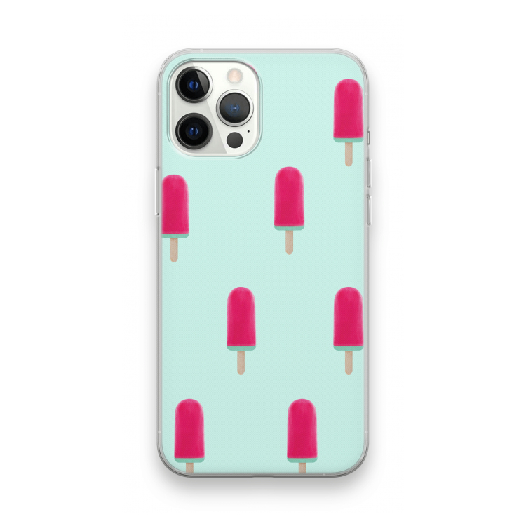 Waterijsje: iPhone 12 Pro Max Transparant Hoesje