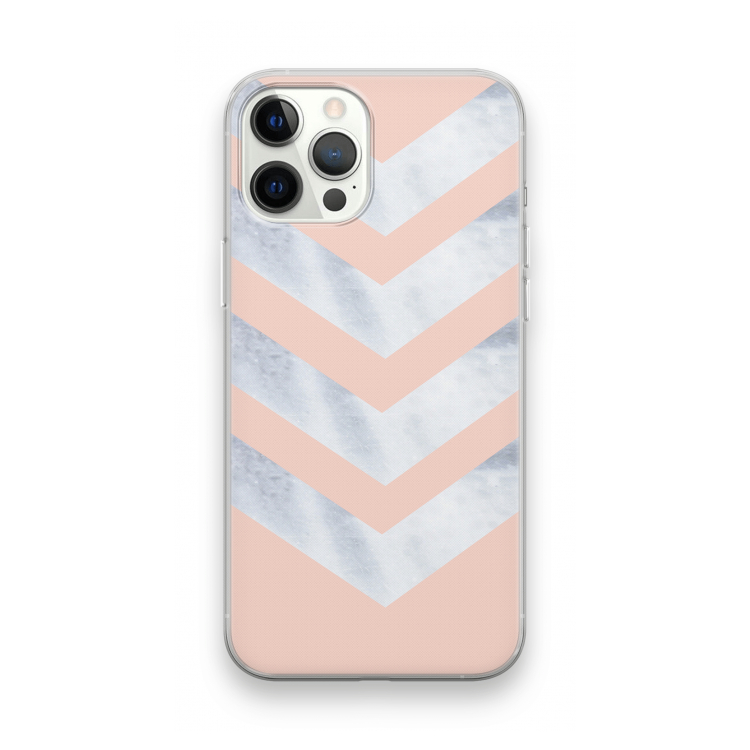 Marmeren pijlen: iPhone 12 Pro Max Transparant Hoesje