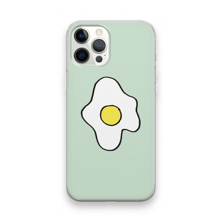 Spiegelei: iPhone 12 Pro Max Transparant Hoesje