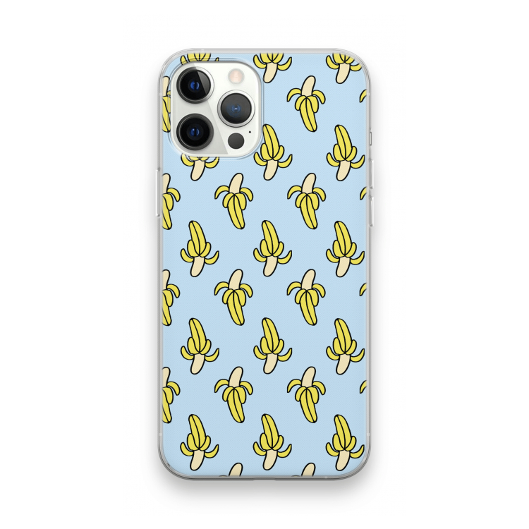 Bananas: iPhone 12 Pro Max Transparant Hoesje