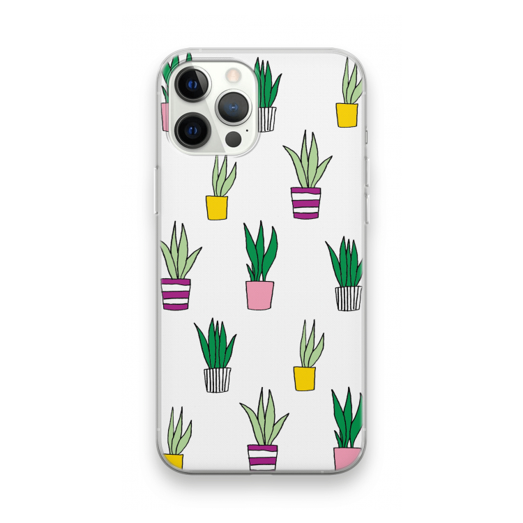 Sanseveria: iPhone 12 Pro Max Transparant Hoesje