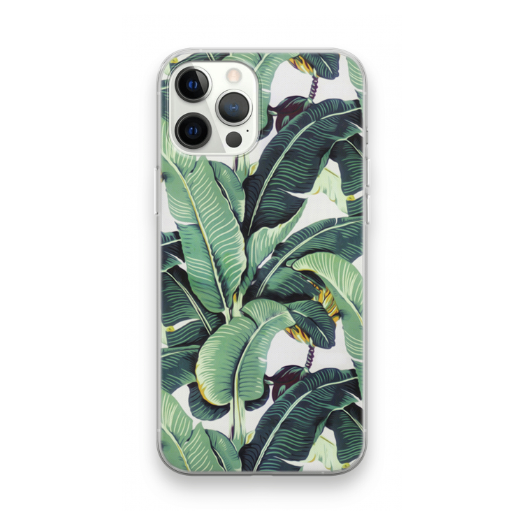 Bananenbladeren: iPhone 12 Pro Max Transparant Hoesje