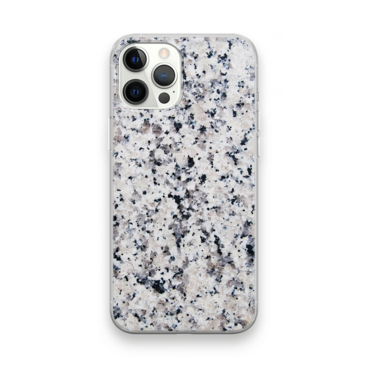 Gespikkelde marmer: iPhone 12 Pro Max Transparant Hoesje