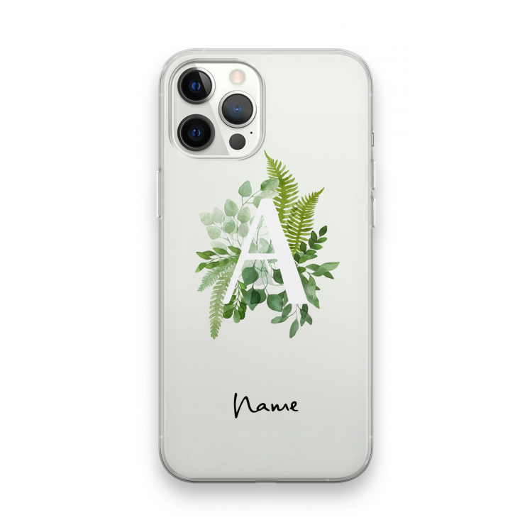 Green Brush: iPhone 12 Pro Max Transparant Hoesje