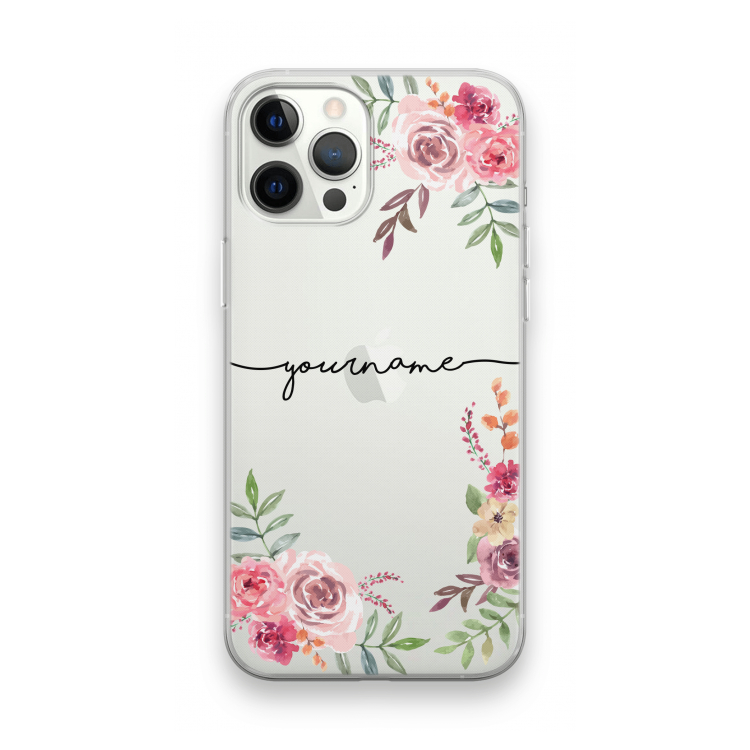 Rozen: iPhone 12 Pro Max Transparant Hoesje