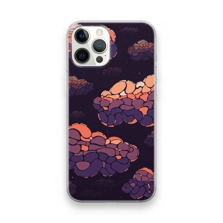 Patroon Wolken: iPhone 12 Pro Max Transparant Hoesje