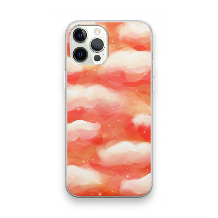 Lichte Wolken: iPhone 12 Pro Max Transparant Hoesje