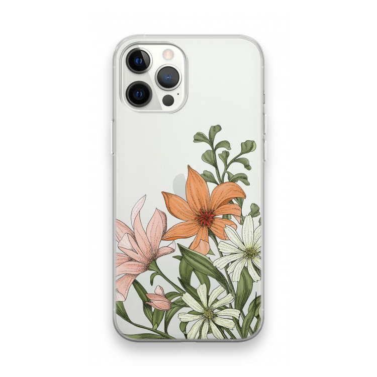 Floral bouquet: iPhone 12 Pro Max Transparant Hoesje