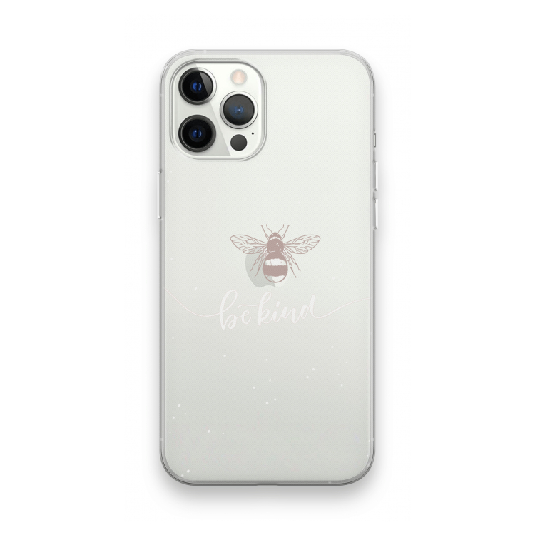 Be(e) kind: iPhone 12 Pro Max Transparant Hoesje