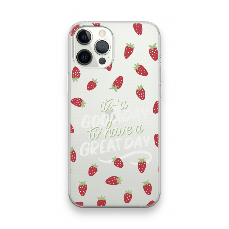 Don't forget to have a great day: iPhone 12 Pro Max Transparant Hoesje