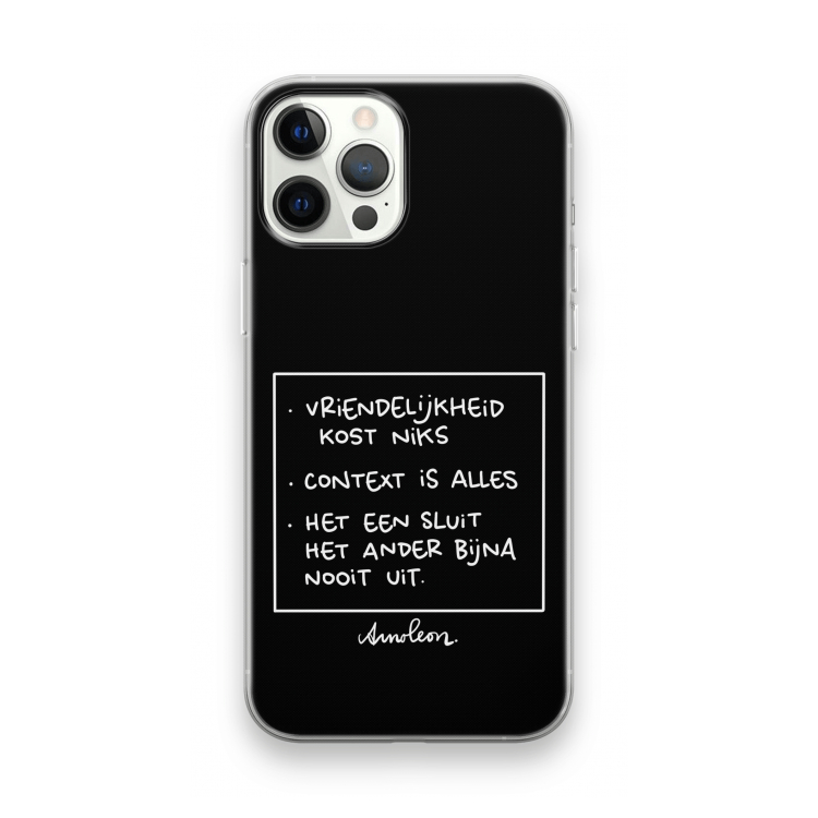 Mijn Motto's: iPhone 12 Pro Max Transparant Hoesje