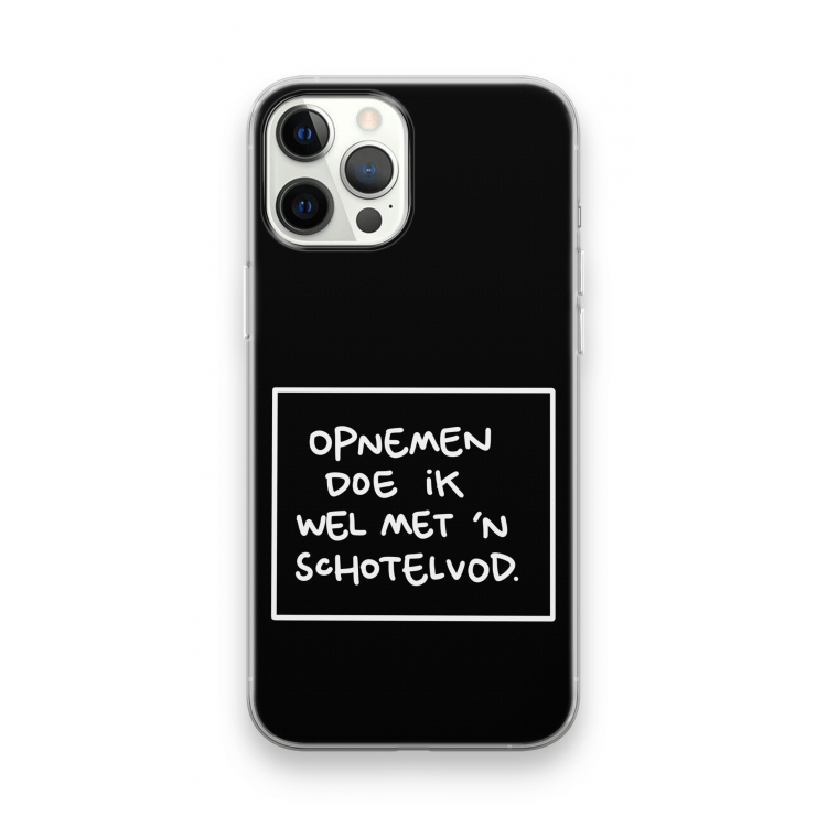 Schotelvod: iPhone 12 Pro Max Transparant Hoesje