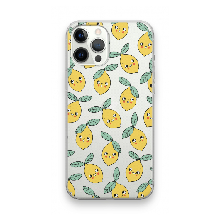 Citroenen: iPhone 12 Pro Max Transparant Hoesje
