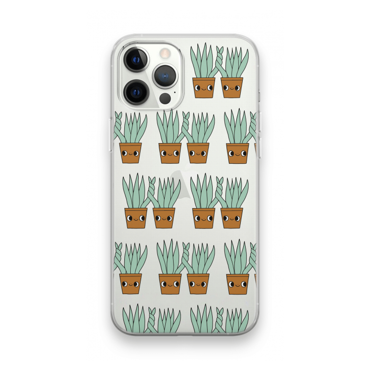 Sansevieria: iPhone 12 Pro Max Transparant Hoesje