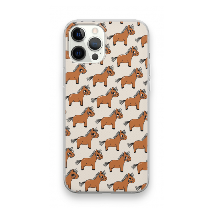 Pony: iPhone 12 Pro Max Transparant Hoesje