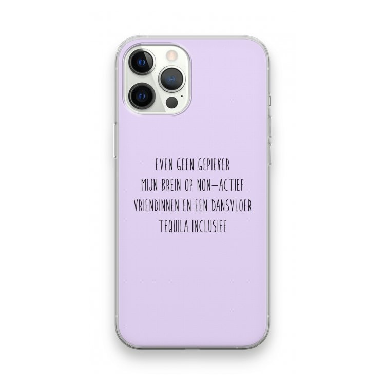 Tequila: iPhone 12 Pro Max Transparant Hoesje