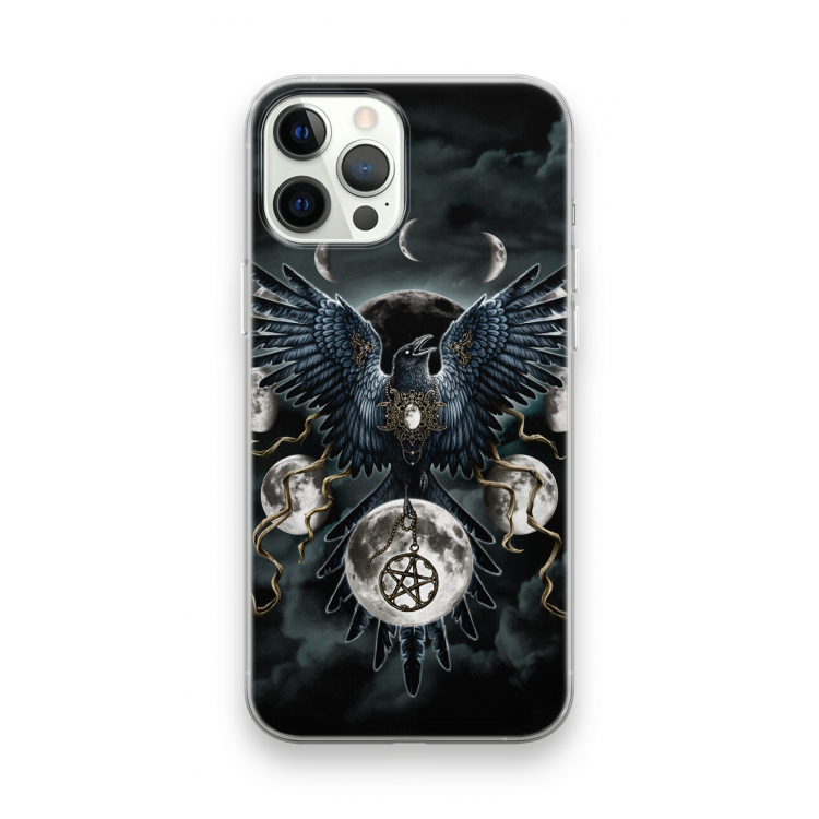 Sinister Wings: iPhone 12 Pro Max Transparant Hoesje