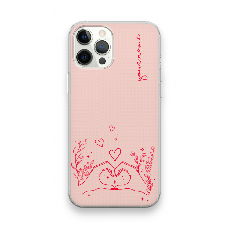 Love is in the air: iPhone 12 Pro Max Transparant Hoesje