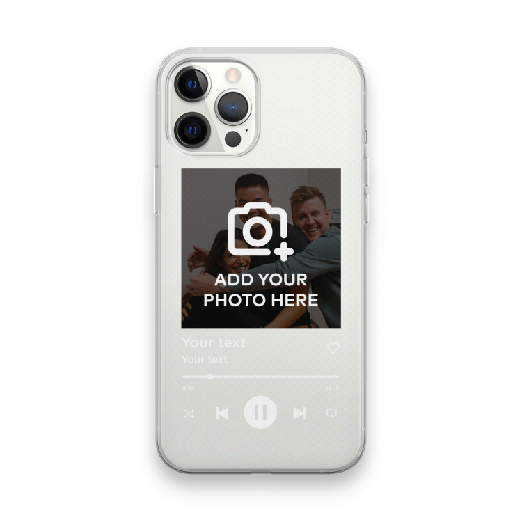 Music Player: iPhone 12 Pro Max Transparant Hoesje
