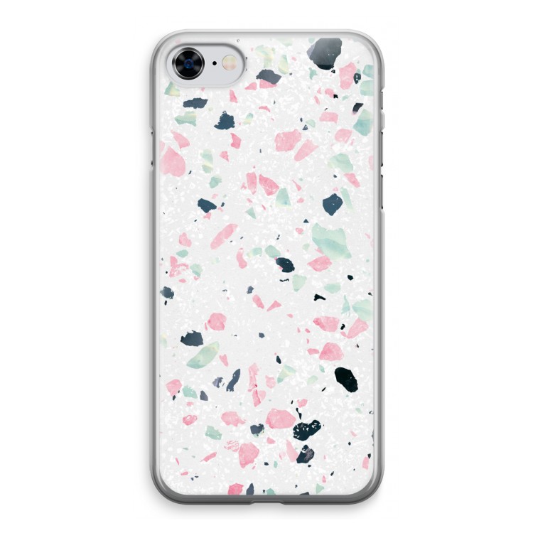Terrazzo N°3: iPhone 8 Transparant Hoesje