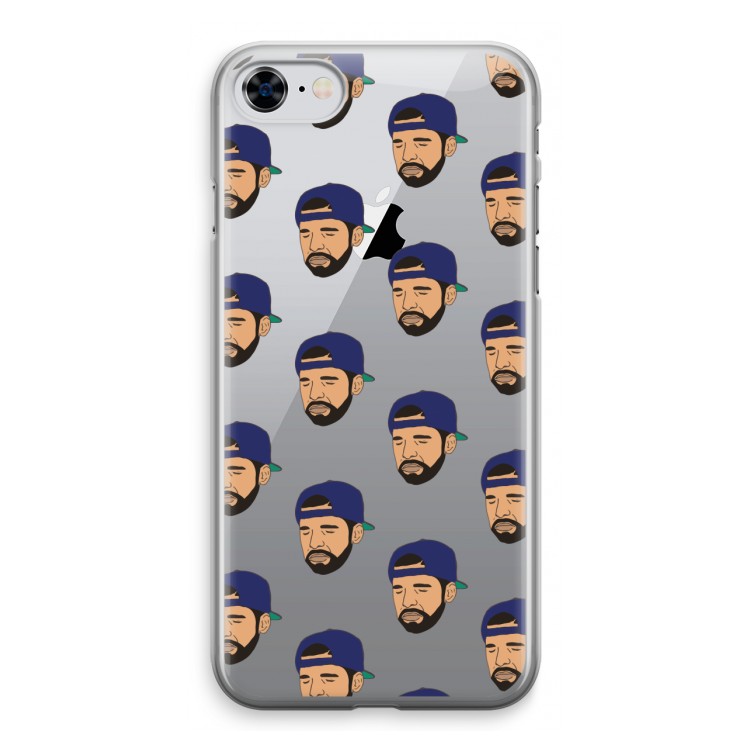 Drake Away: iPhone 8 Transparant Hoesje