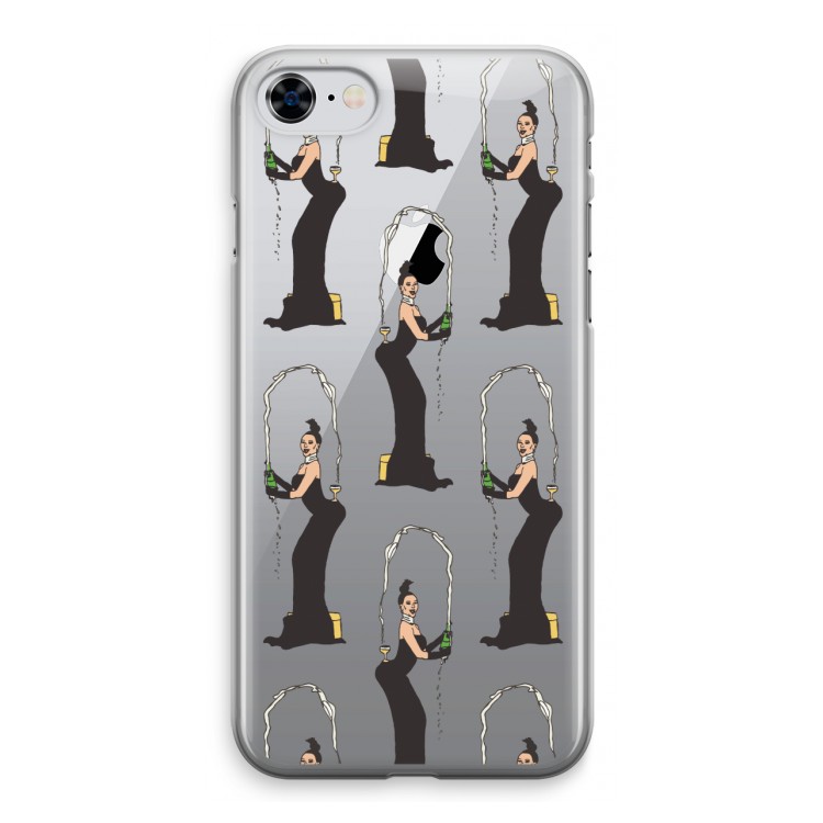 Pop Some Kim: iPhone 8 Transparant Hoesje