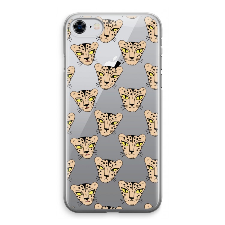 Tijger: iPhone 8 Transparant Hoesje