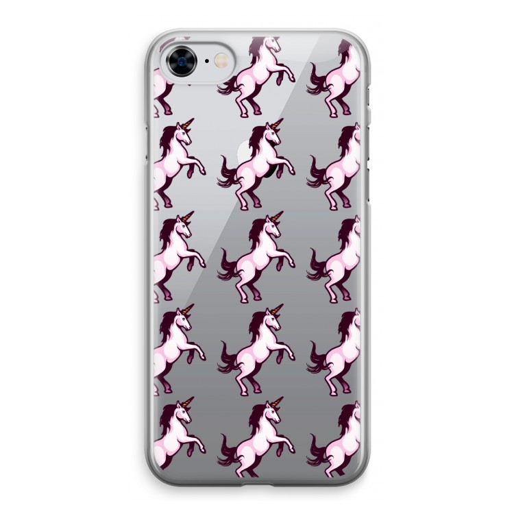 Musketon Unicorn: iPhone 8 Transparant Hoesje