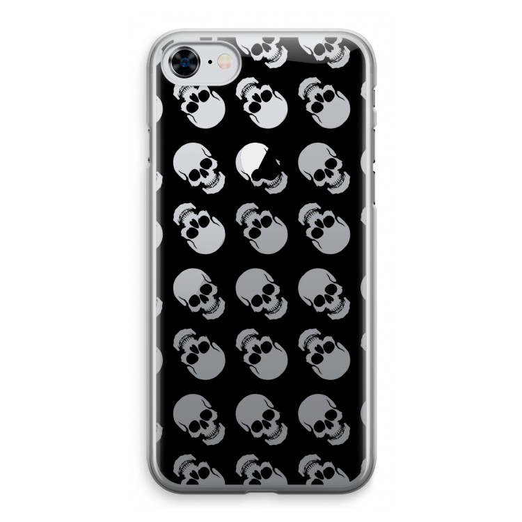 Musketon Skulls: iPhone 8 Transparant Hoesje