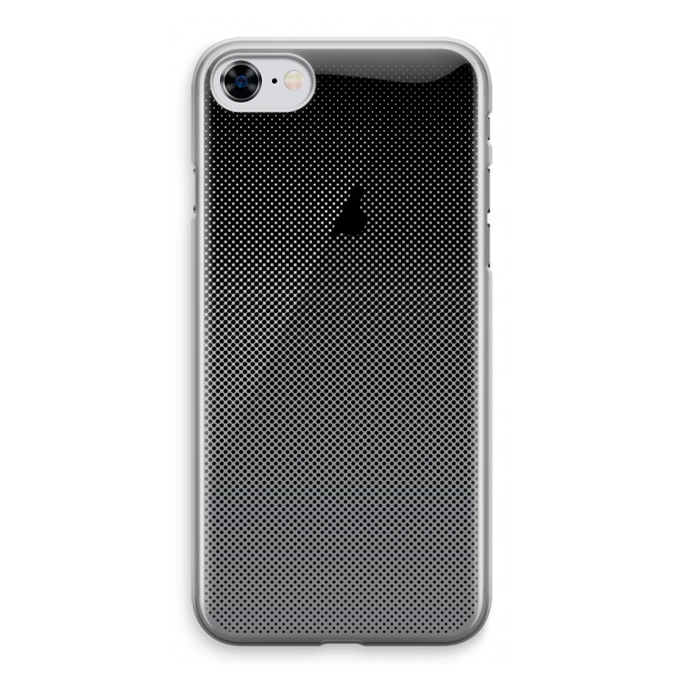 Musketon Halftone: iPhone 8 Transparant Hoesje