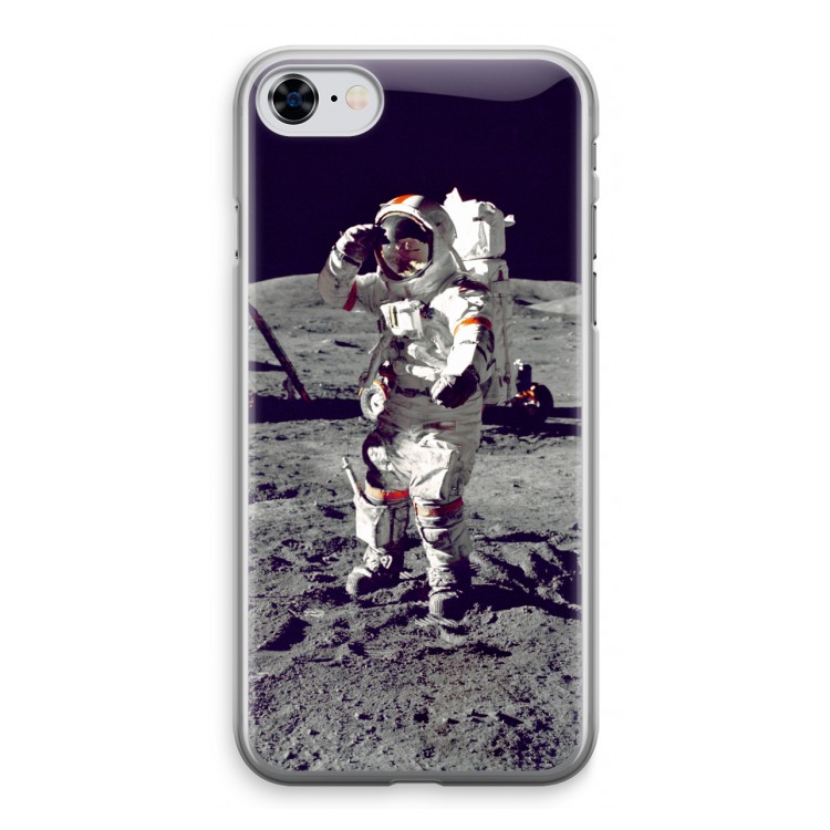 Spaceman: iPhone 8 Transparant Hoesje