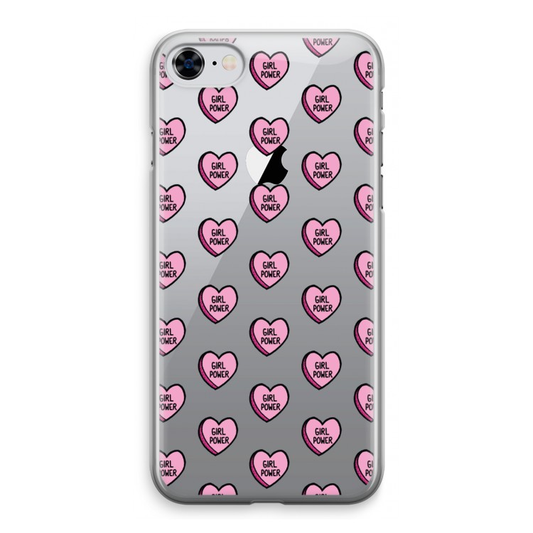 GIRL POWER: iPhone 8 Transparant Hoesje