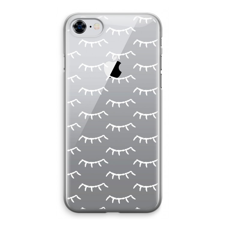 Wimpers: iPhone 8 Transparant Hoesje