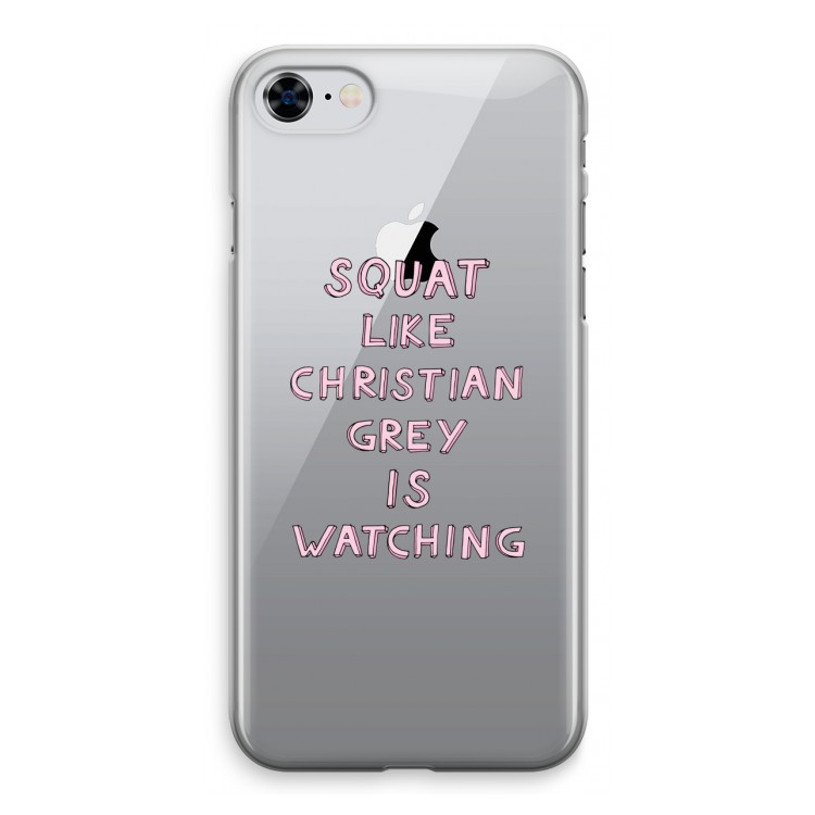 Christian Grey: iPhone 8 Transparant Hoesje
