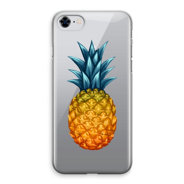 Grote ananas: iPhone 8 Transparant Hoesje