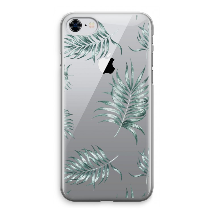 Simple leaves: iPhone 8 Transparant Hoesje