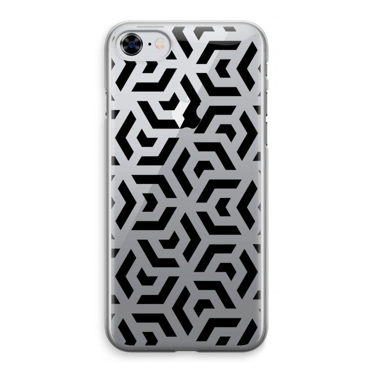 Crazy pattern: iPhone 8 Transparant Hoesje
