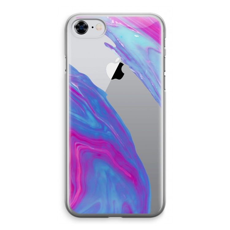 Zweverige regenboog: iPhone 8 Transparant Hoesje