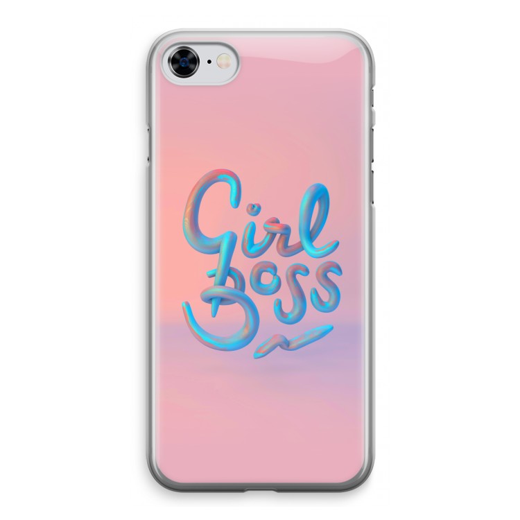 Girl boss: iPhone 8 Transparant Hoesje