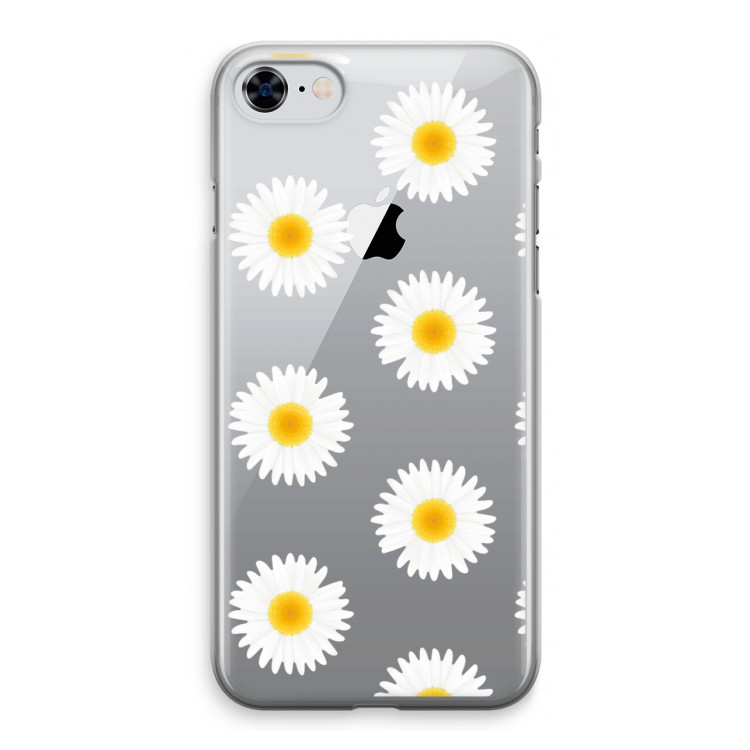 Margrietjes: iPhone 8 Transparant Hoesje