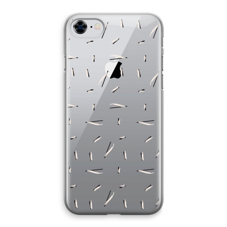 Hipster stripes: iPhone 8 Transparant Hoesje