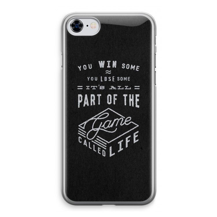 Life: iPhone 8 Transparant Hoesje