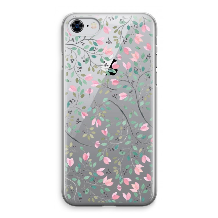 Sierlijke bloemen: iPhone 8 Transparant Hoesje