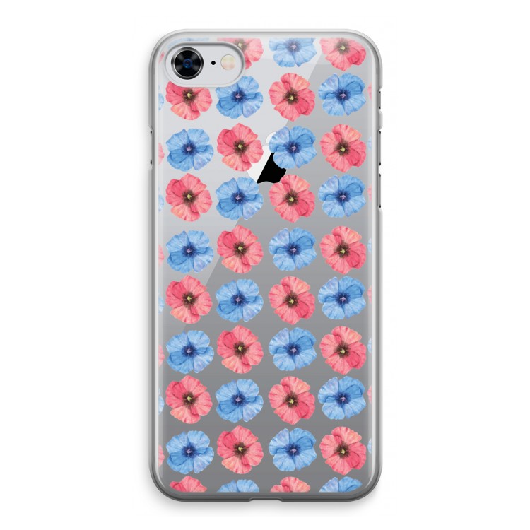 Klaproosjes: iPhone 8 Transparant Hoesje