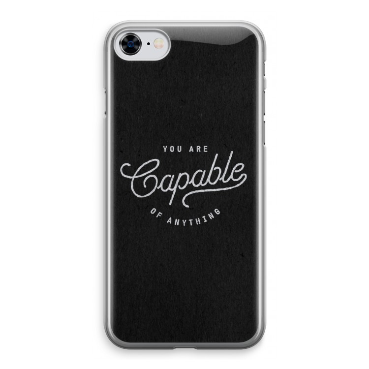 Capable: iPhone 8 Transparant Hoesje