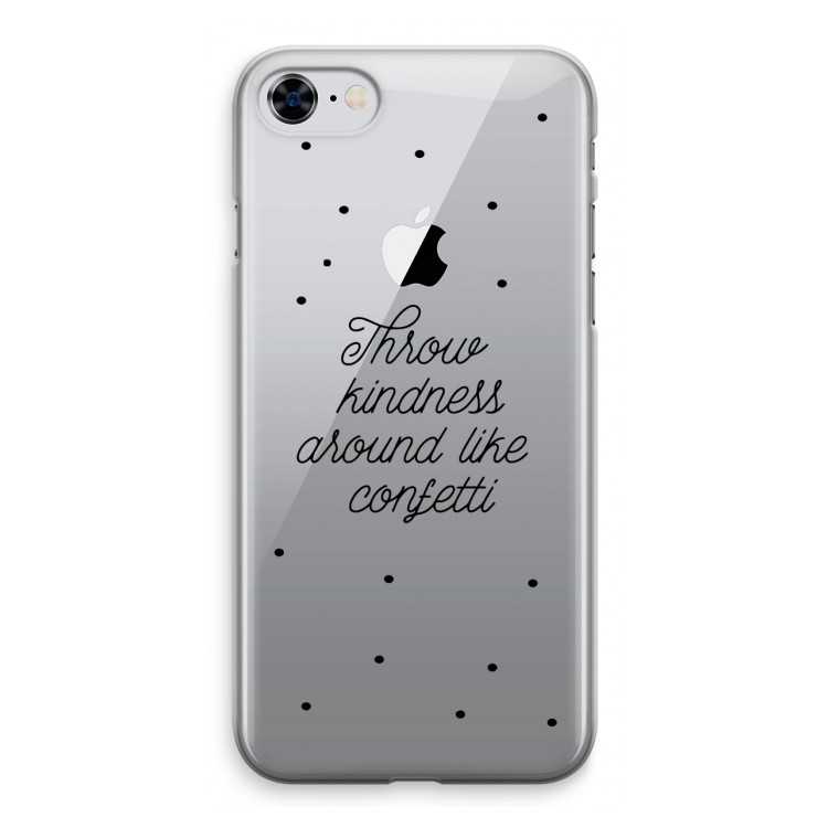 Confetti: iPhone 8 Transparant Hoesje